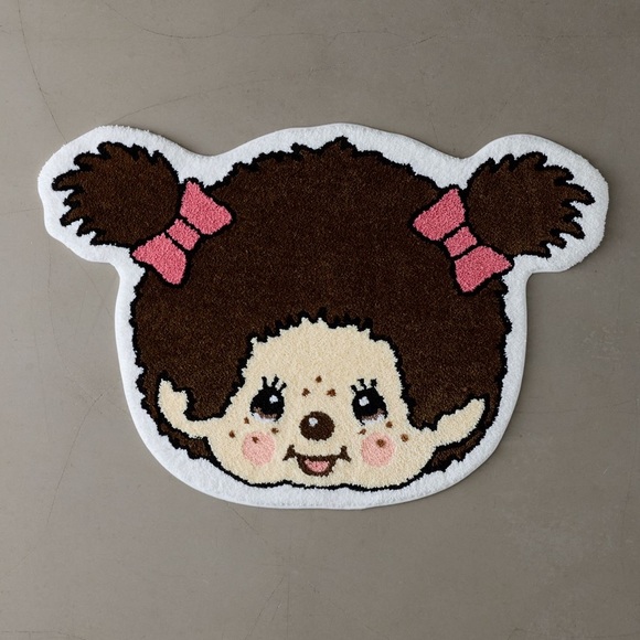 Monchhichi Other - NWT Monchhichi Girl Head Shaped Rug